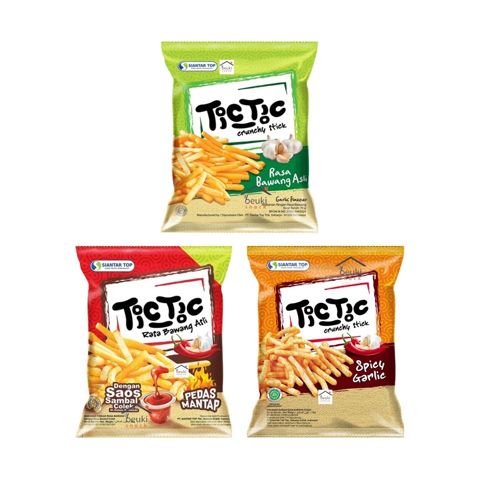 

Tictic Crunchy Stick Snack Bawang 70gr