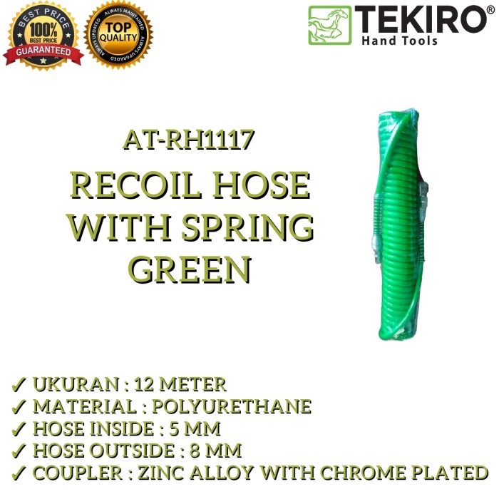 TEKIRO SELANG SPIRAL 12M TEKIRO SELANG KOMPRESOR 12M SELANG ANGIN 12 M TEKIRO TEKIRO Selang Recoil H