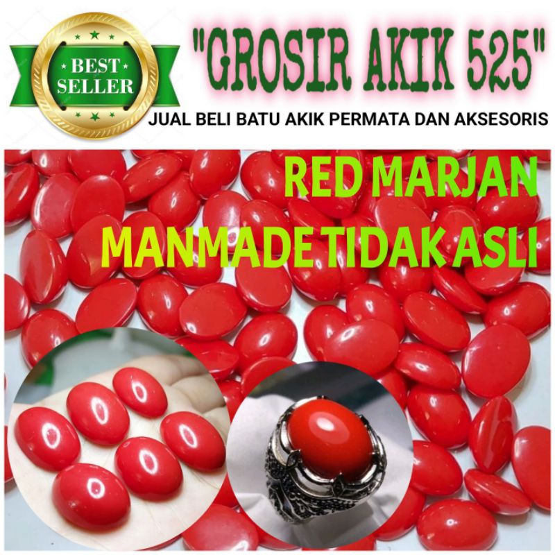 cincin red marjan batu akik red marjan