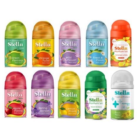 ❉ Stella Pengharum Ruangan Matic Premium Sweet Rainbow Refill 225 mL ♣