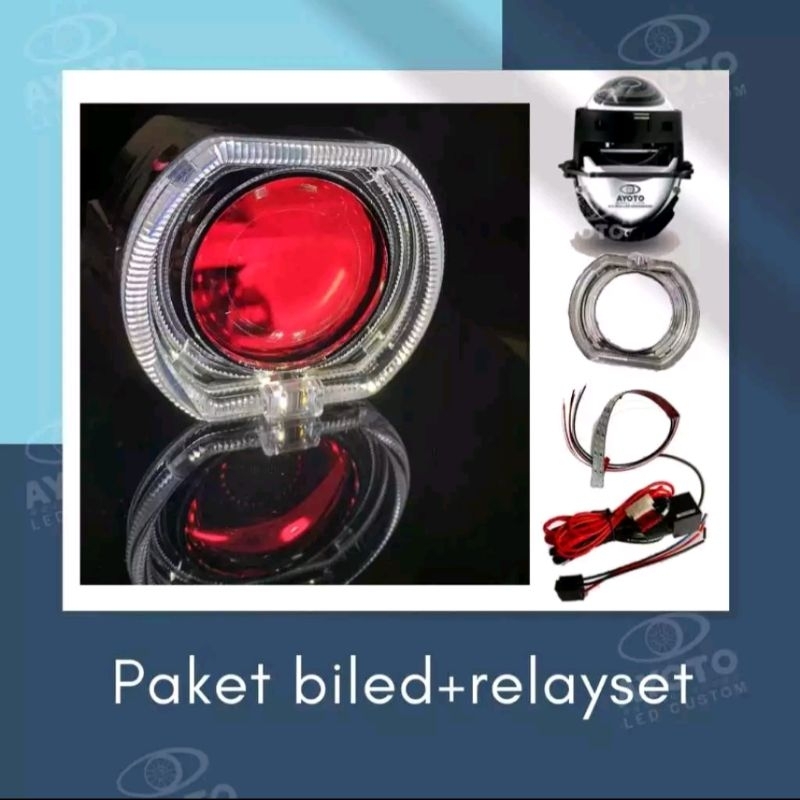 PAKET BILED PROJIE AYOTO RELAYSET SHROUD BMW/BULAT DEMON EYES AUTO DEMON PROJIE BILED