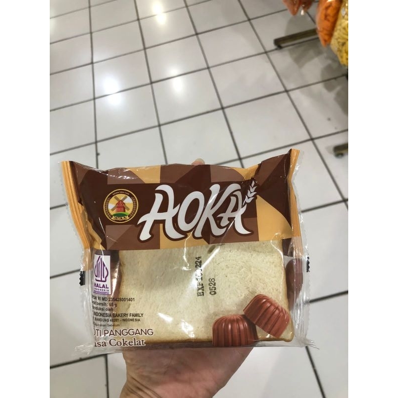 

aoka roti panggang cokelat - aoka cokelat