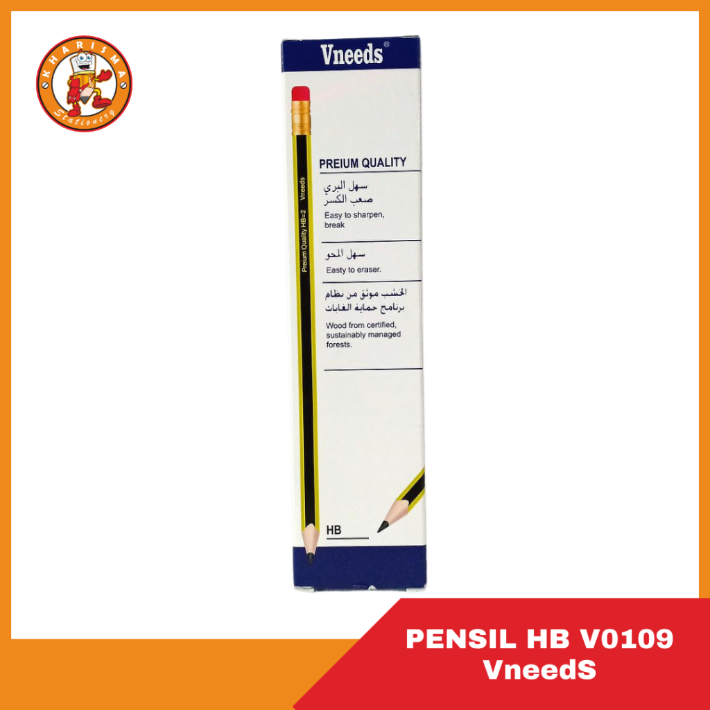 

PENSIL VNEEDS HB V0109 / ISI 12PCS/PACK MURAH