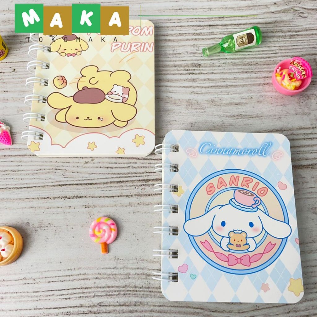 

BUKU NOTEBOOK SPIRAL SANRIO UKURAN A7 BK-1104 buku catatan kecil buku mini buku jurnal mini perlengkapan alat tulis kantor sekolah