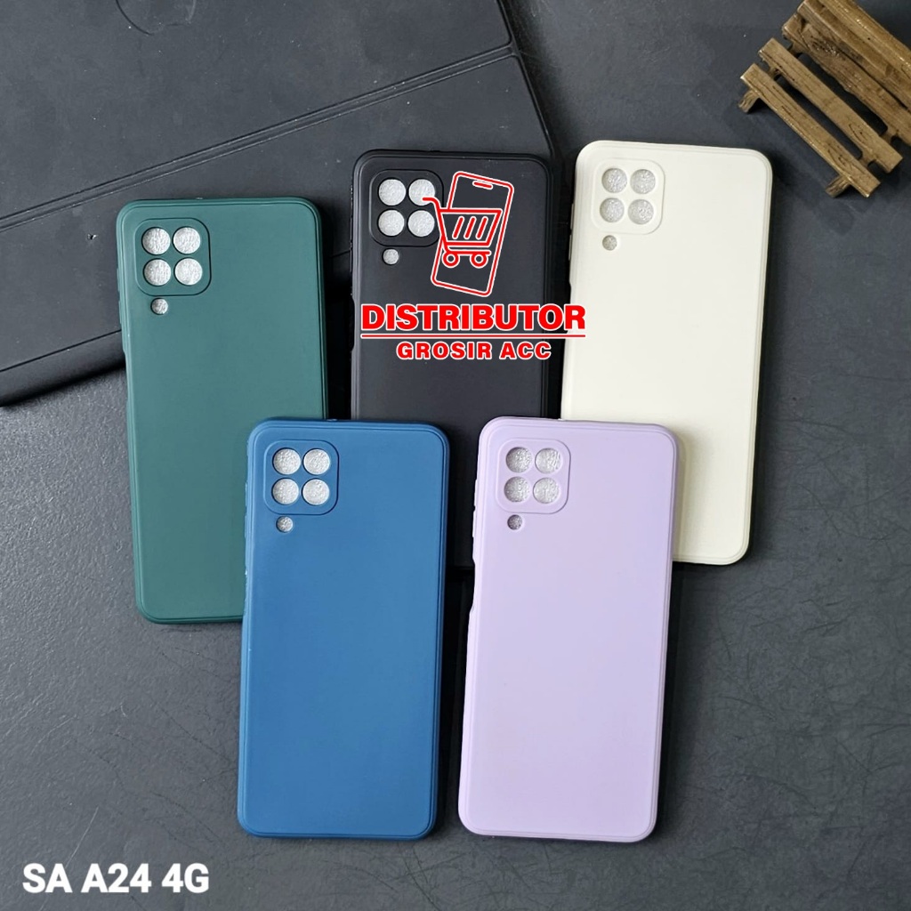 SAMSUNG A22 4G CASE MACARON SQUARE EDGE SOFT CASE LIQUID EDGE SAMSUNG A22 4G