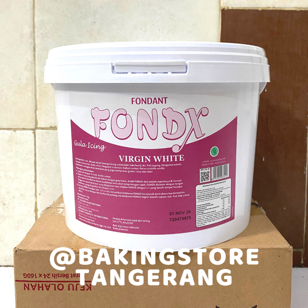 

Fondx Fondant Virgin White Vanilla 5 kg HALAL