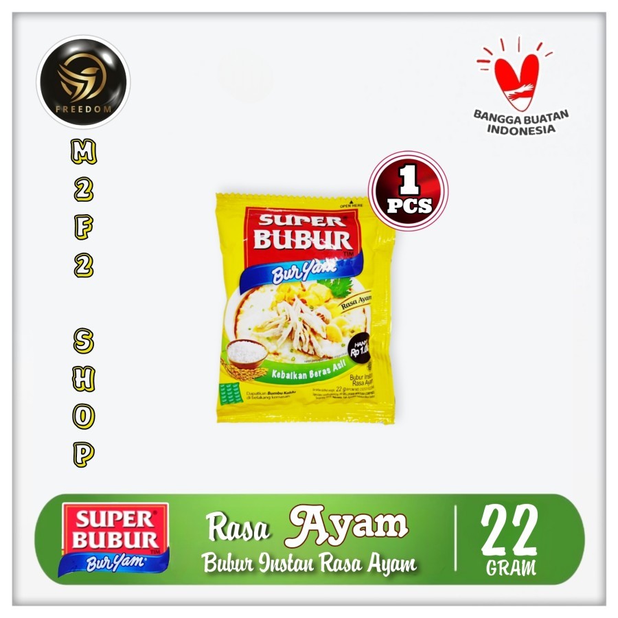 

Bubur Instan Super Bubur BURYAM Seduh Rasa Ayam Sachet - 22 gr (Kemasan Satuan)