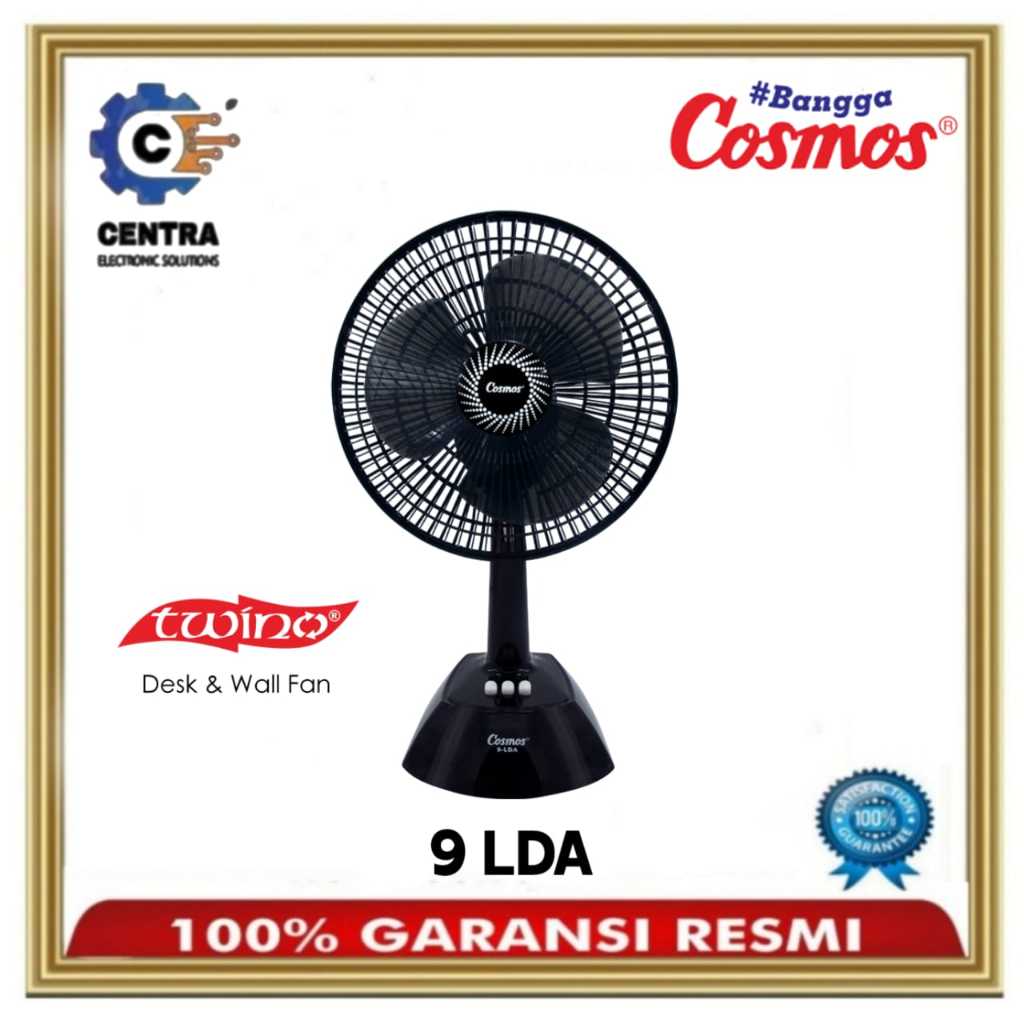 KIPAS ANGIN MEJA - DESK FAN COSMOS 9LDA / 9 LDA 9" BERGARANSI RESMI