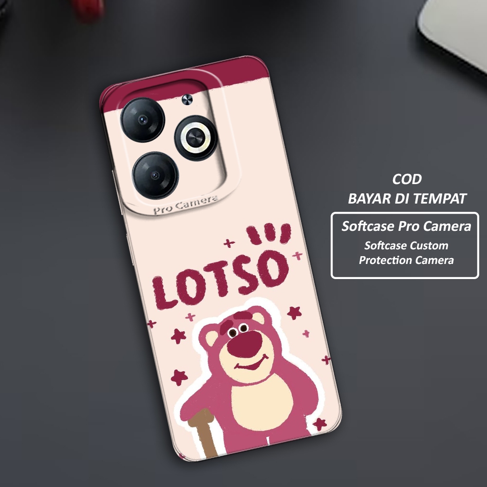 Softcase Pro Camera Case Hp Infinix Smart 8 Fashion Softcase Case Boneka Lotso Terbaru  - Untuk Pria