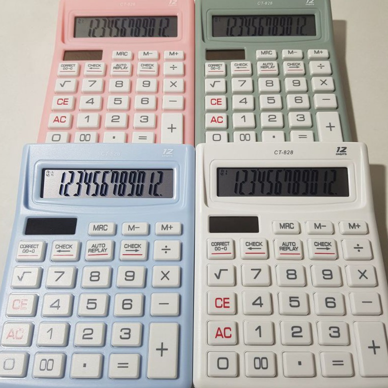 

ART M4J kalkulator warna 12 digit ct 828 dan kincizen kc828