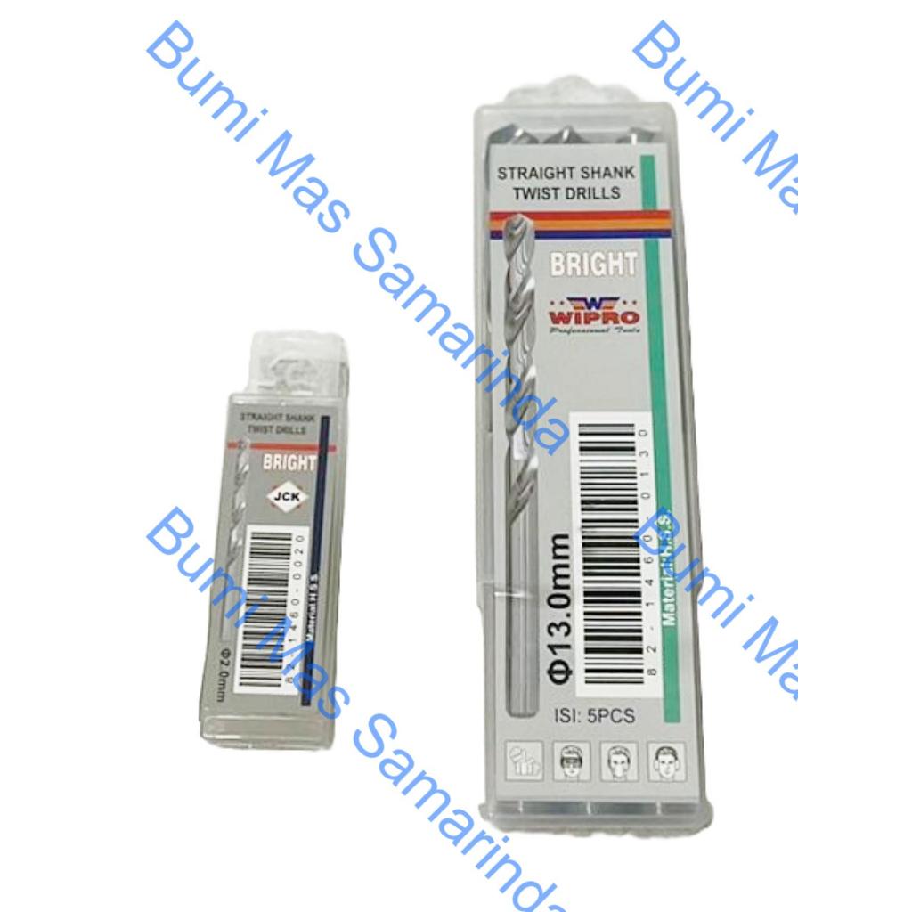 WIPRO JCK MATA BOR BESI PUTIH HSS 2 MM - 6.5 MM (1 PACK )