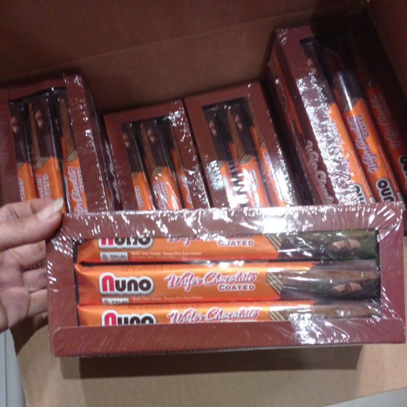 

Nuno Wafer Chocolate Coated box isi 12+1pc @16gr