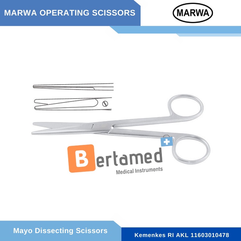 

ART S42K Mayo Dissecting Scissor Straight Gunting Mayo Lurus