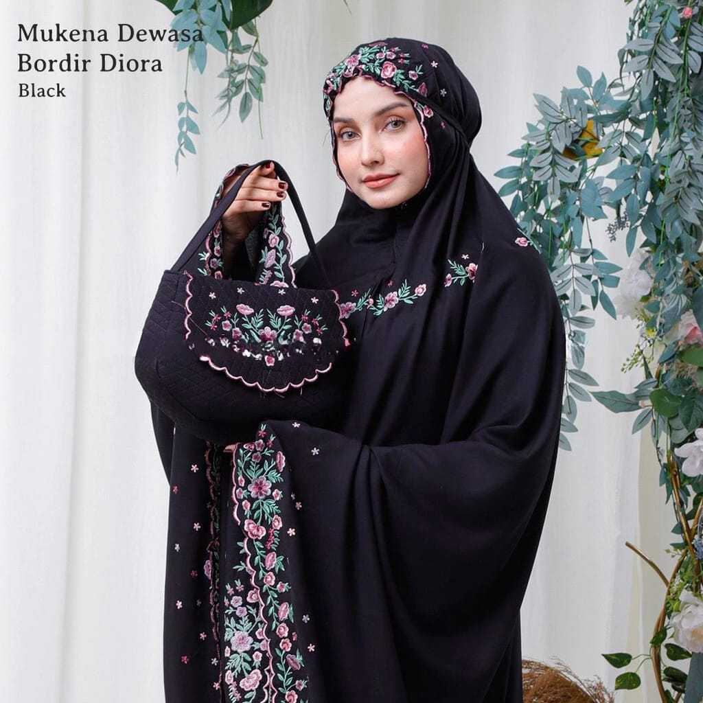 Mukena Dewasa Rayon Bordir cantik Khas Tasik Diora