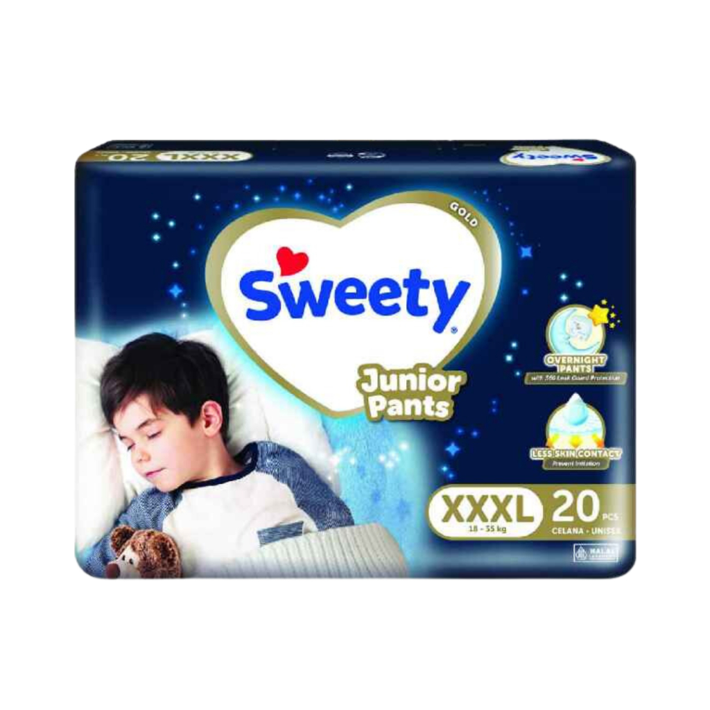 SWEETY GOLD JUNIOR  PANTS XXXL 20 BABY DIAPERS POPOK CELANA MALAM ANAK POPOK ANAK