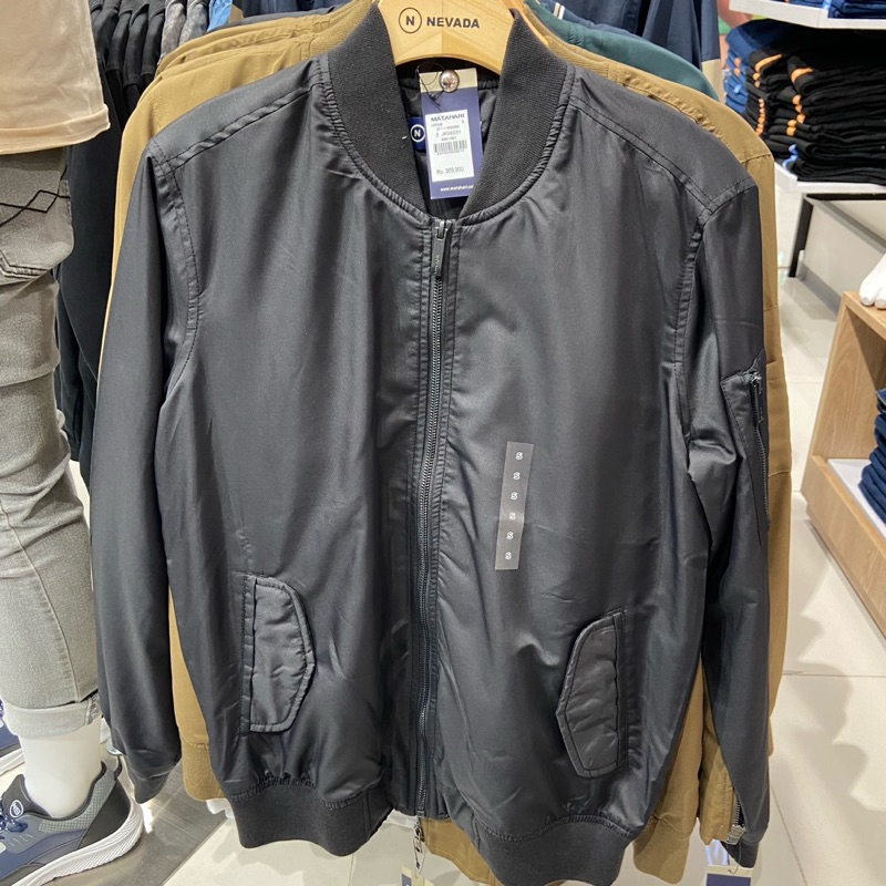 jacket parasut pria Nevada zipper tebal dan super nyaman