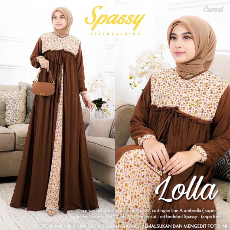 Gamis jolla by spassy ori 100%