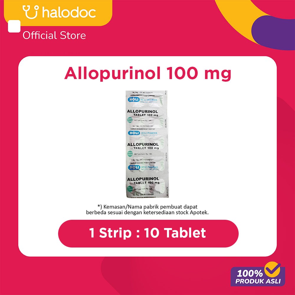 Allopurinol 100 Mg 10 Tablet