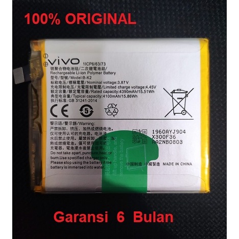 VIVO Battery baterai batere Vivo S5 B-K2 Original
