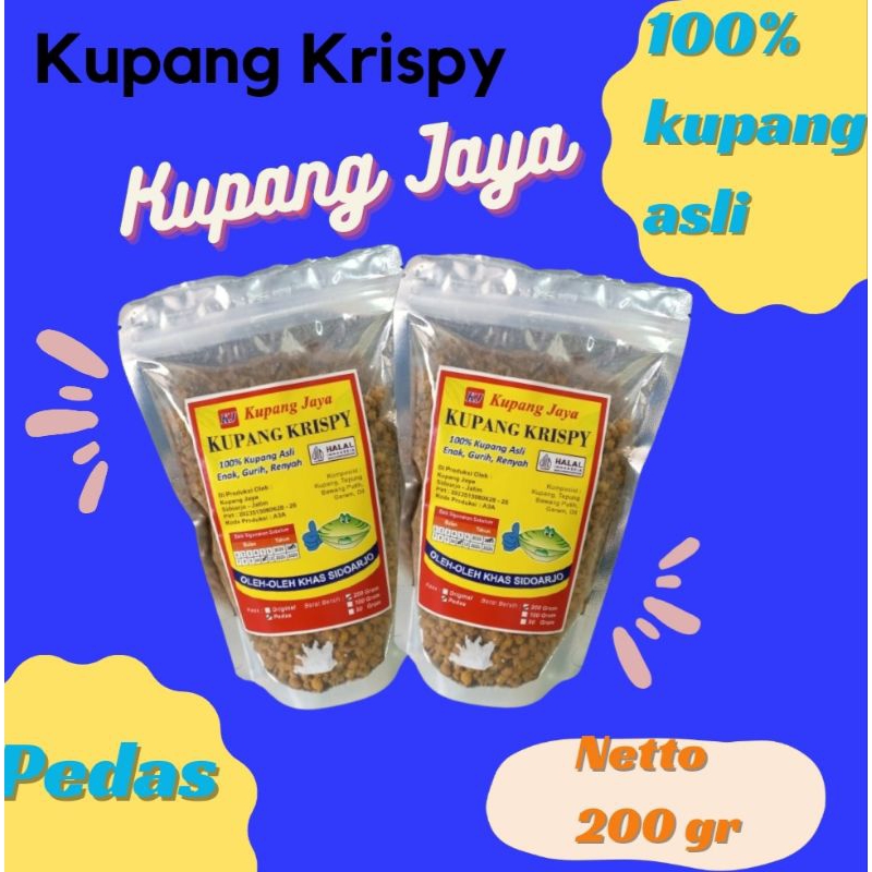 

KRIPIK KUPANG CRISPY 200gr | KERIPIK GORENG KERING CRISPY - Pedas