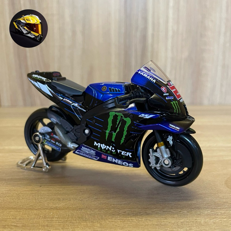 diecast miniatur motor  yamaha M1 fabio quartararo skala 1:18 morbidelli yamaha monster