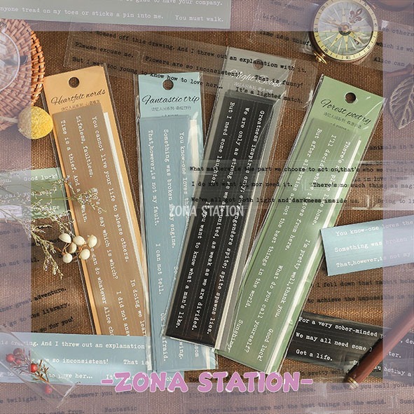 

[ZS] 6 Lembar / Sticker Qoutes English Words Decorating Journaling Scrapbook