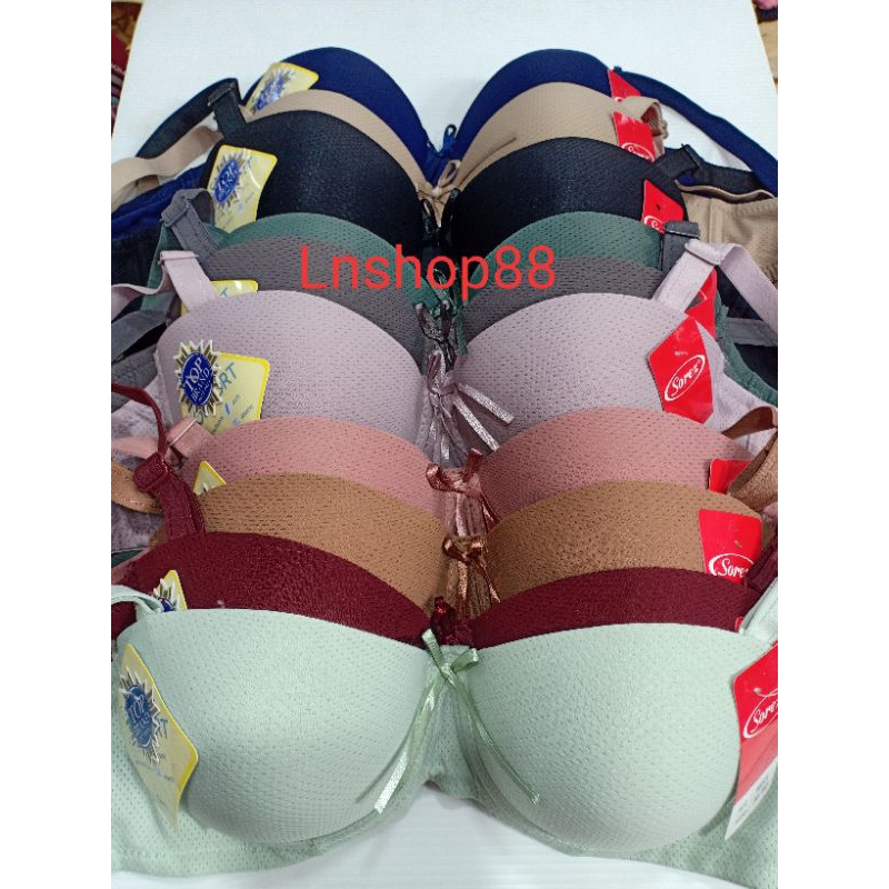 Bh berkawat busa tipis bra cup setengah sorex 9853