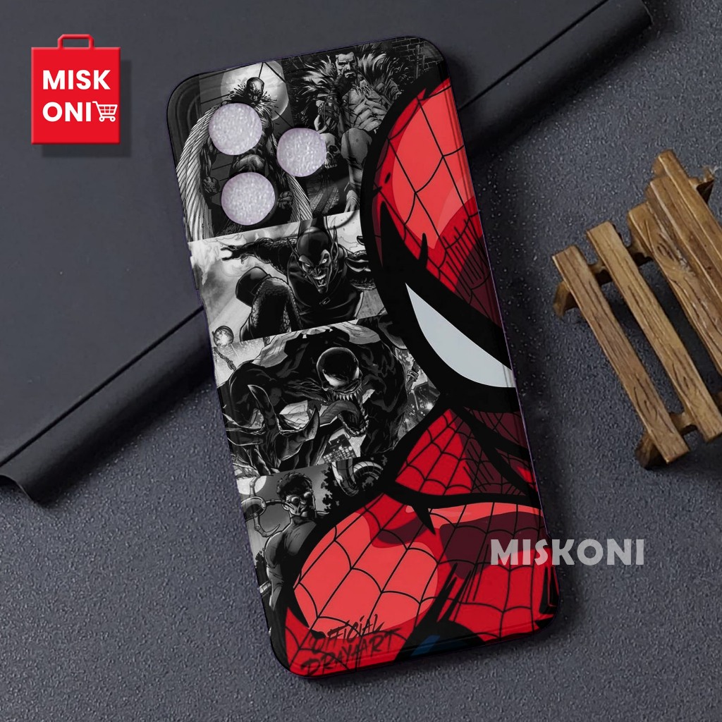 Case Realme C51 NFC / C53 New 2023 Terbaru MISKONI Motif Spiderman Procamera Sofcase Handphone Terba