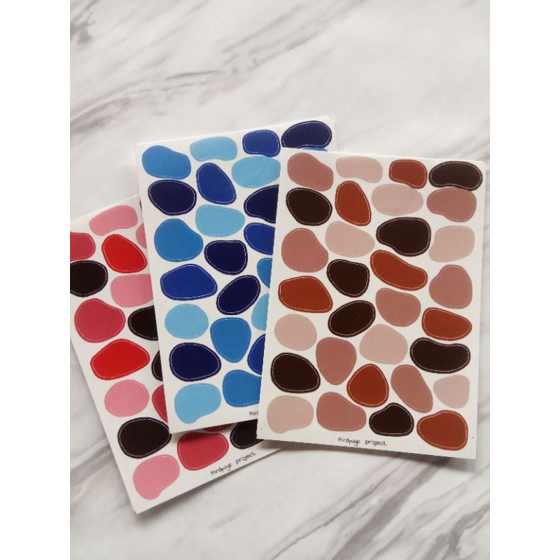 

Stiker Dekor Journal A6 Transparent Rock Shape DIY Scrapbook