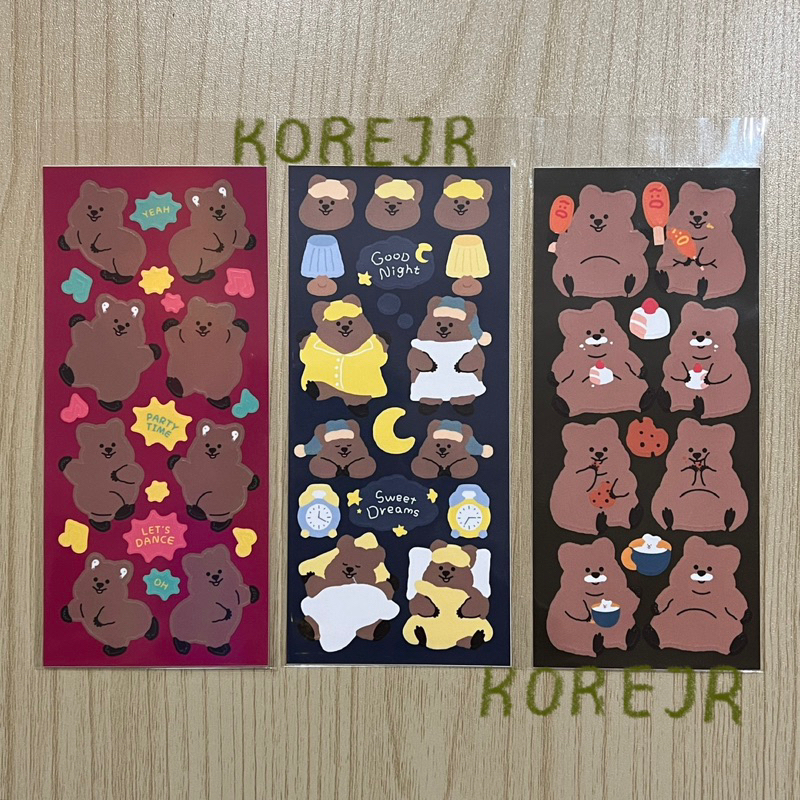 

STICKER KOREA YOUNG FOREST QUOKKA | BUJO JOURNALING DECOR PHOTOCARD