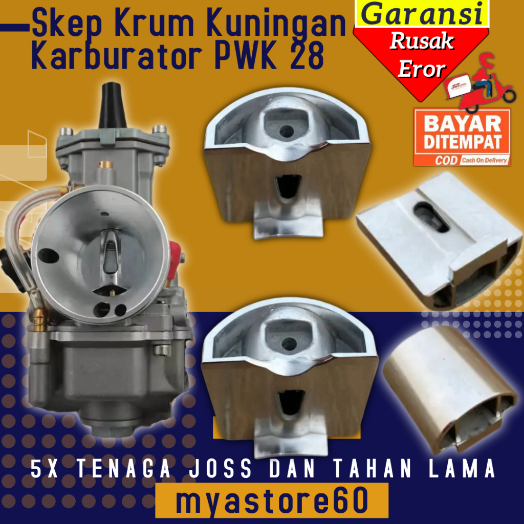 Skep Sekep Piston Karburator Karbu Keihin Crom Krum Kuningan Sparepart Daleman Carburator Carbu PWK2