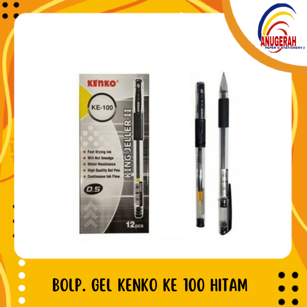 

BOLP. GEL KENKO KE 100 HITAM ( LSN )