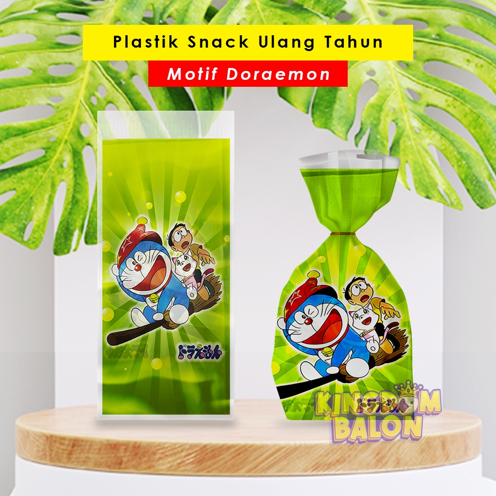 

Plastik Snack Doraemon isi 10 Pcs / Plastik Snack Ultah / OPP Snack Karakter