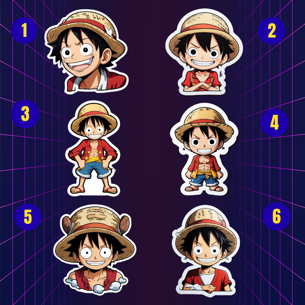 

STIKER VINYL ANIME LUFFY ONE PIECE
