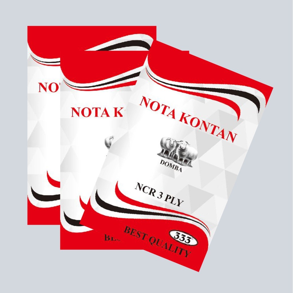 

DOMBA Nota Kecil NCR 1/4 Folio 3 Ply [ 1 Pak ]