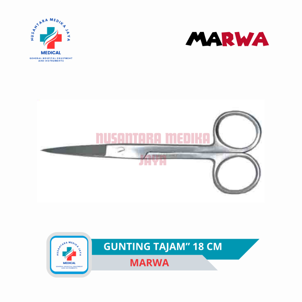 

Gunting tajam tajam lurus 18cm