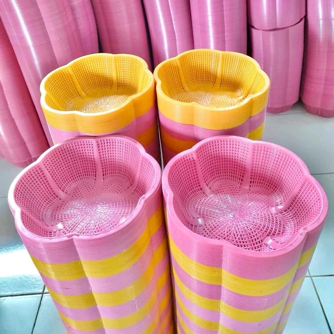 1 LUSIN/12 PCS wakul mawar / wakul hajatan / wakul lubang / wakul arang / besek plastik / wakul