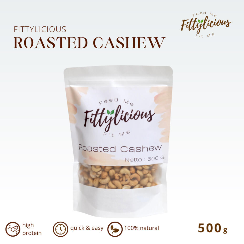 

Fittylicious Roasted Cashew / Kacang Mede Mete Panggang 500gr