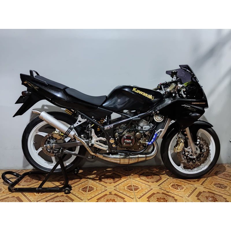 Yukk knalpot /chember RS-1 Ninja R dan RR perut 40.5 dan 41 stinger 26 27 dan 28 free stiker kabel