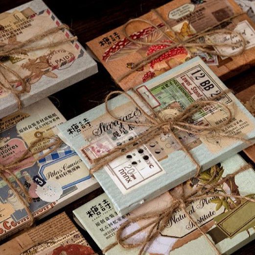 

[Artfull] Journal Kit 60pcs Series Ruang Memori Retro Aesthetic untuk Scrapbook /Jurnal / Planner / Catatan