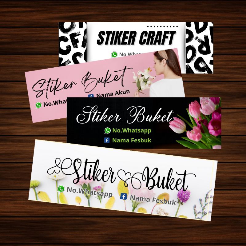 READY.. STIKER BUKET BOUQUET / STIKER CRAFT / STIKER BUNGA FLOWER