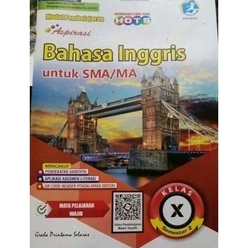 LKS SMA BAHASA INGGRIS  KELAS 10 SEMESTER 2 K13