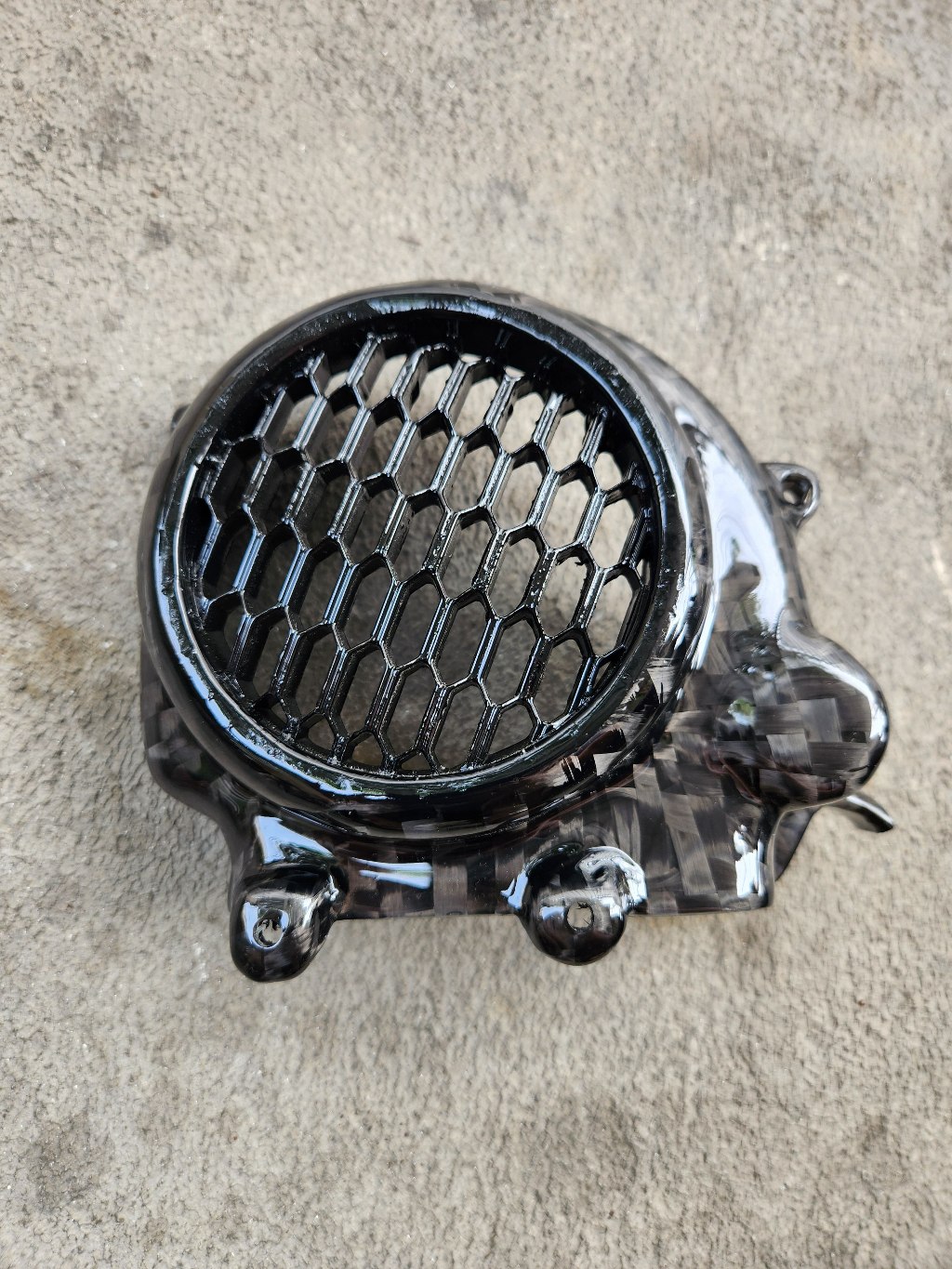 Cover Kipas Beat Led Carbon Kevlar