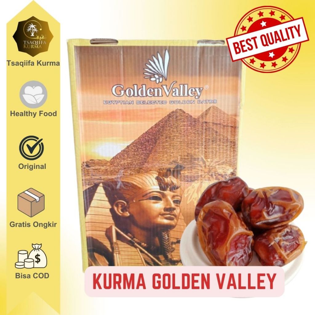 

Kurma Mesir Golden Valley Kemasan Dus 10kg