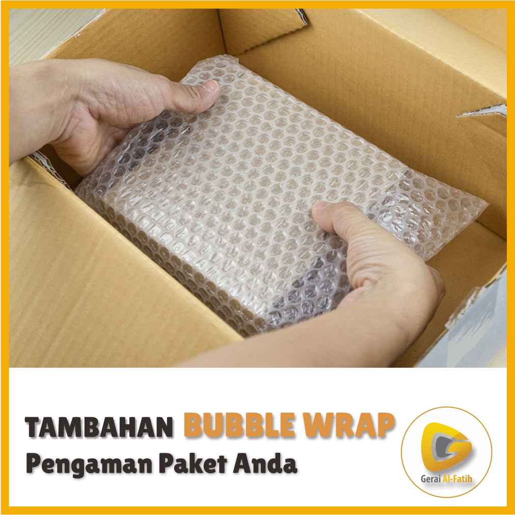 

Tambahan Bubble Wrap - Pengaman Paket