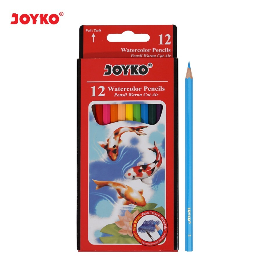 

Joyko Pensil Warna Cat Air Watercolor Pencils Hexagonal Grip - 12Warna WCP-110