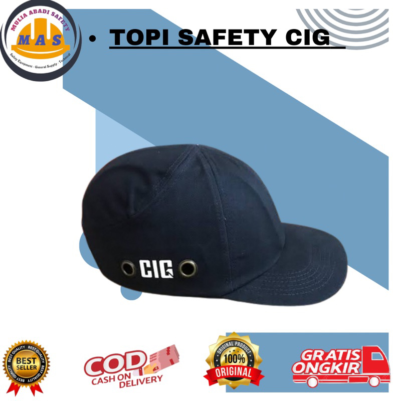 TOPI SAFETY PROYEK MERK CIG / Topi Pelindung Kepala Safety / Topi Proyek