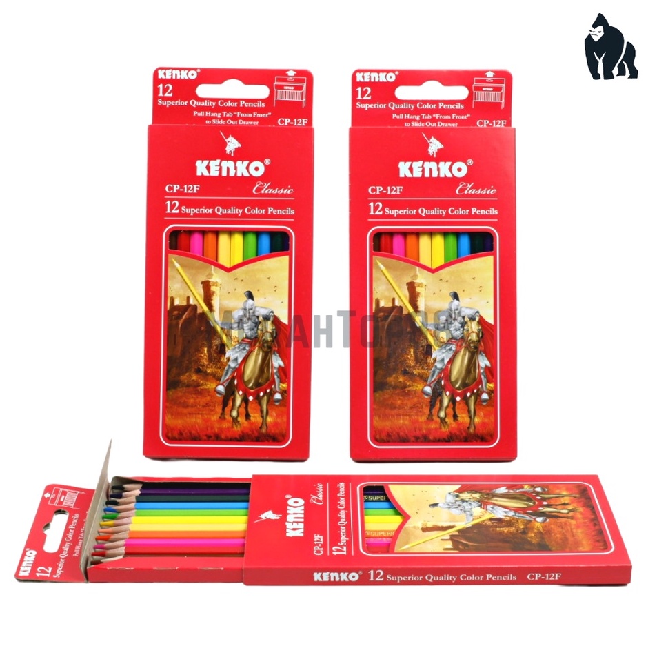 

Stok Banyak WFPDP Pensil 12 Warna Panjang Kenko Color Pencil CP12F Full Paper Box Classic Coloring Set K34 Laris
