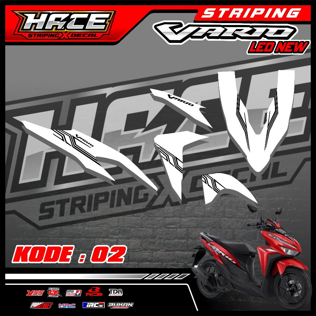 02 STICKER CUTTING VARIO 125 LED NEW - STICKER CUTTING VARIO PREMIUM SIMPLE ELEGANT