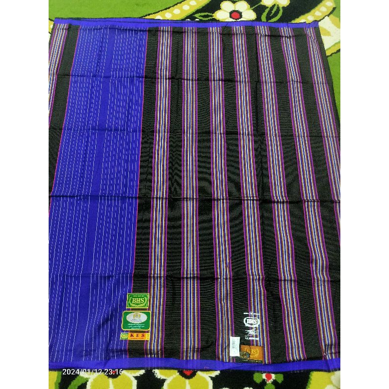 SARUNG BHS KES GOLD SUTRA SPUNSILK 140 WARNA HITAM